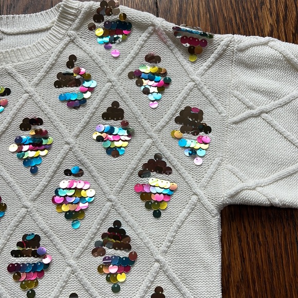 Habitual Sequin Sweater Size 7/8 - Picture 4 of 16